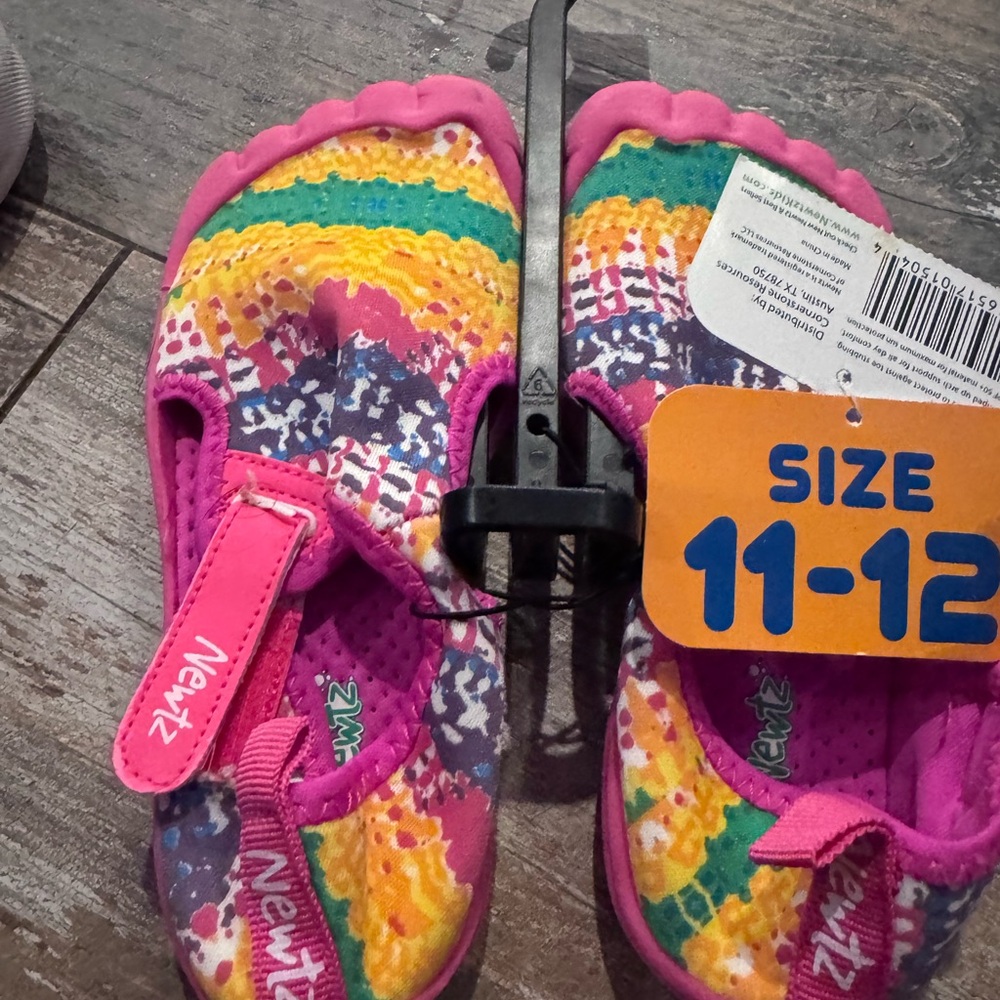 Newtz Kids' Pink and Yellow Water Shoes
